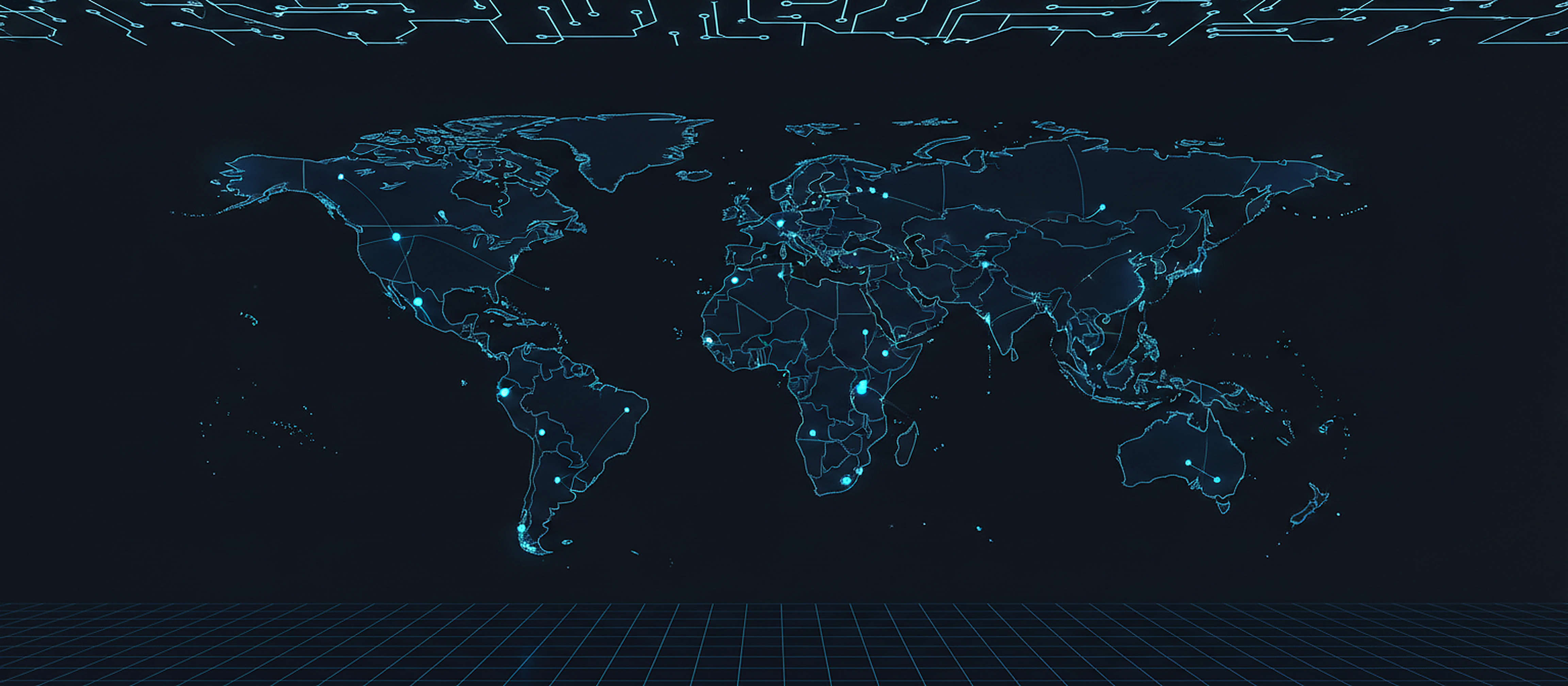 Global network map
